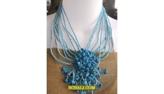 accessories necklaces chokers beaded stone pendants 